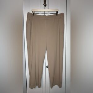 Reitmans Signature Taupe Straight-Leg Dress Trousers